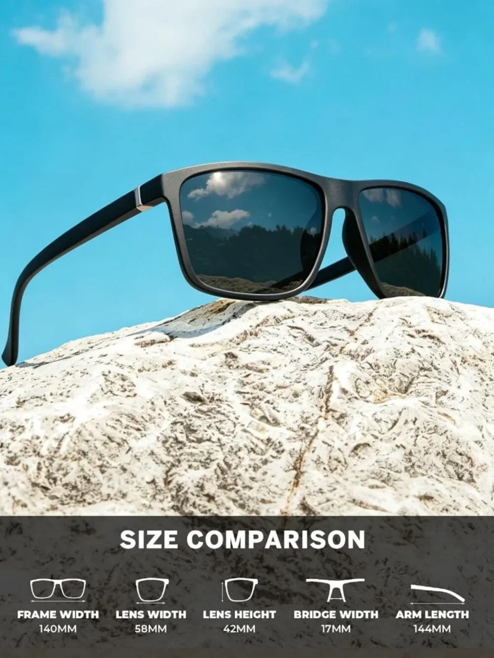 Polarized UV Protection Sunglasses for Men & Women - 3 Pack for Driving